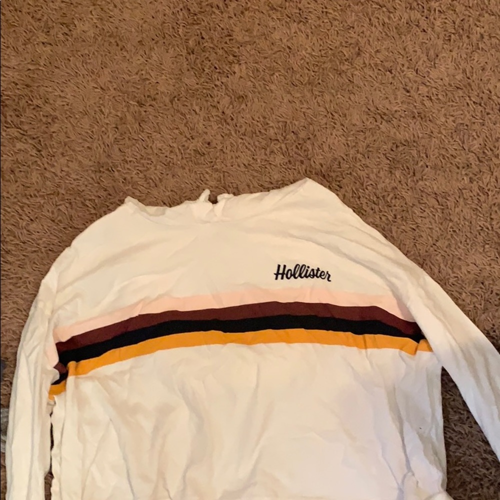 Long sleeve hollister shirt with a hood